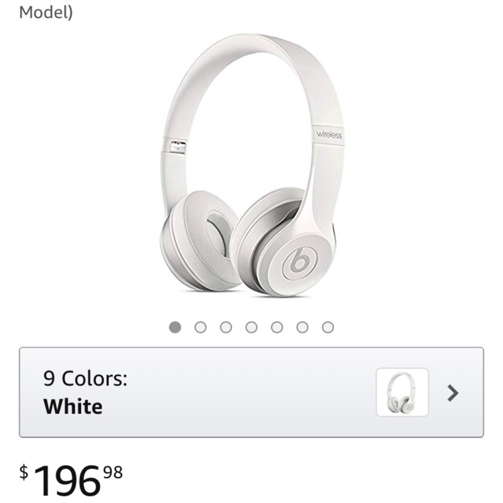 🌱Beats Solo 2 Wireless Headphones White